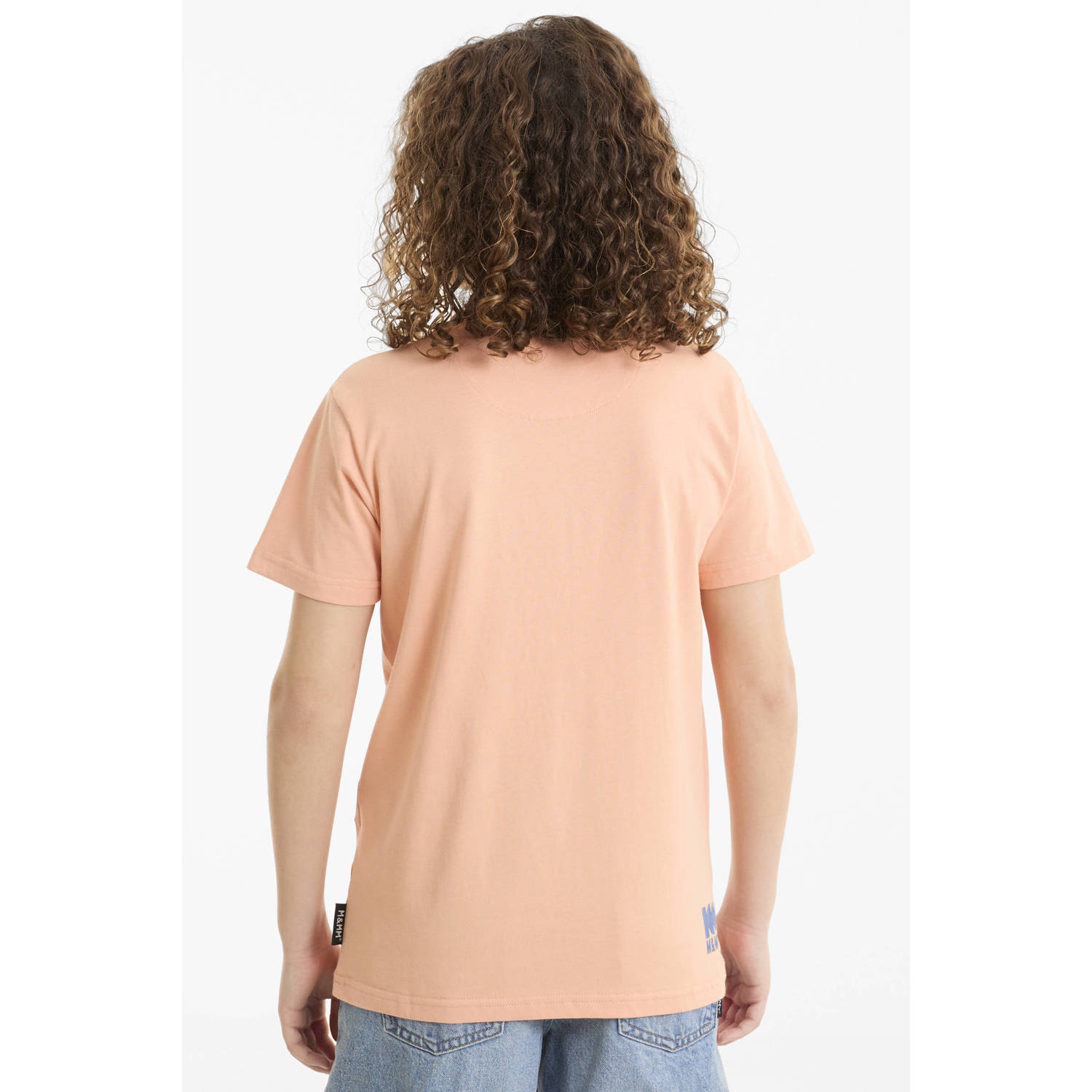 Me & My Monkey T-shirt met printopdruk oranje