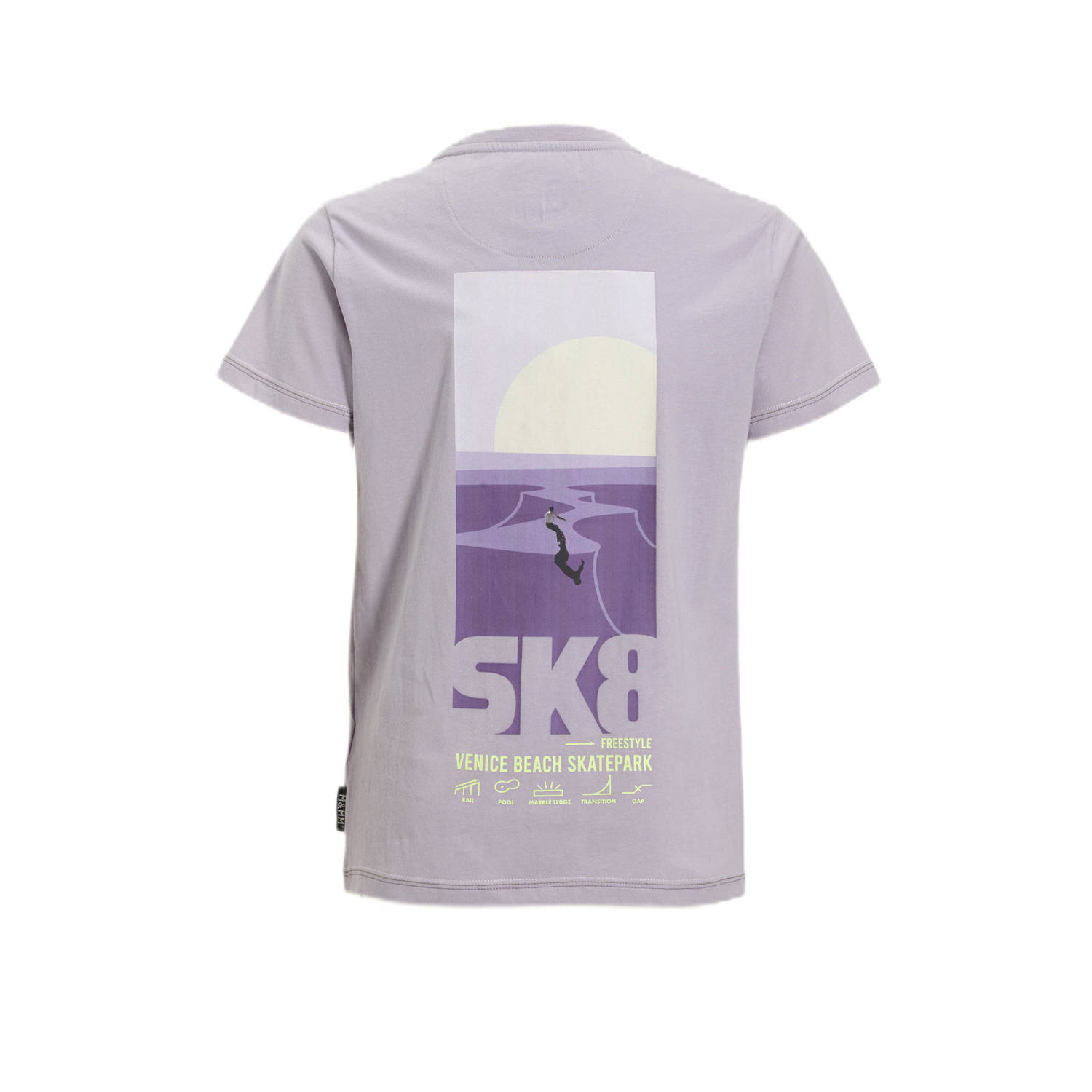 Me & My Monkey T-shirt met printopdruk paars