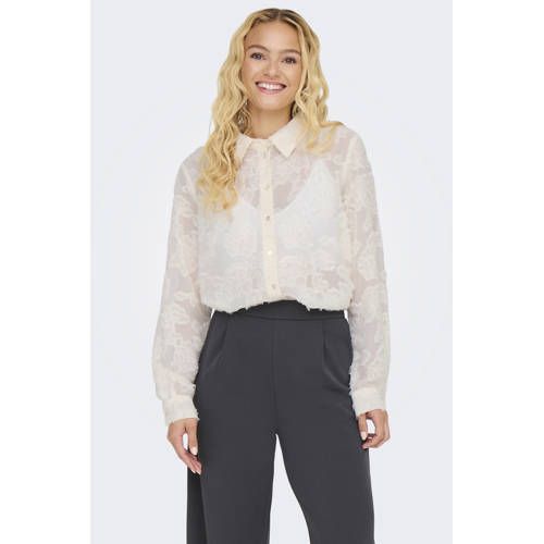 JDY blouse JDYMAIA ecru afbeelding