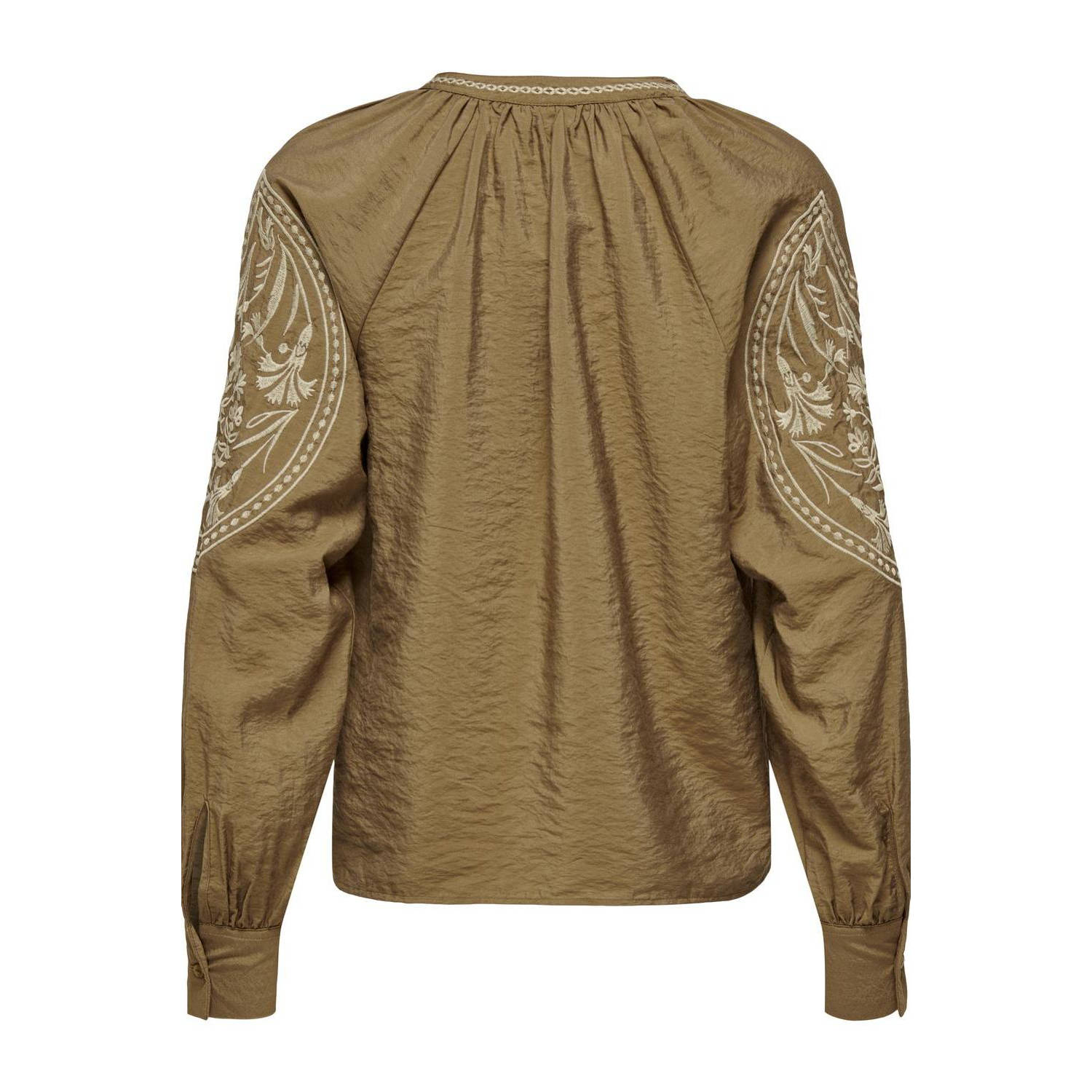 JDY blousetop camel ecru