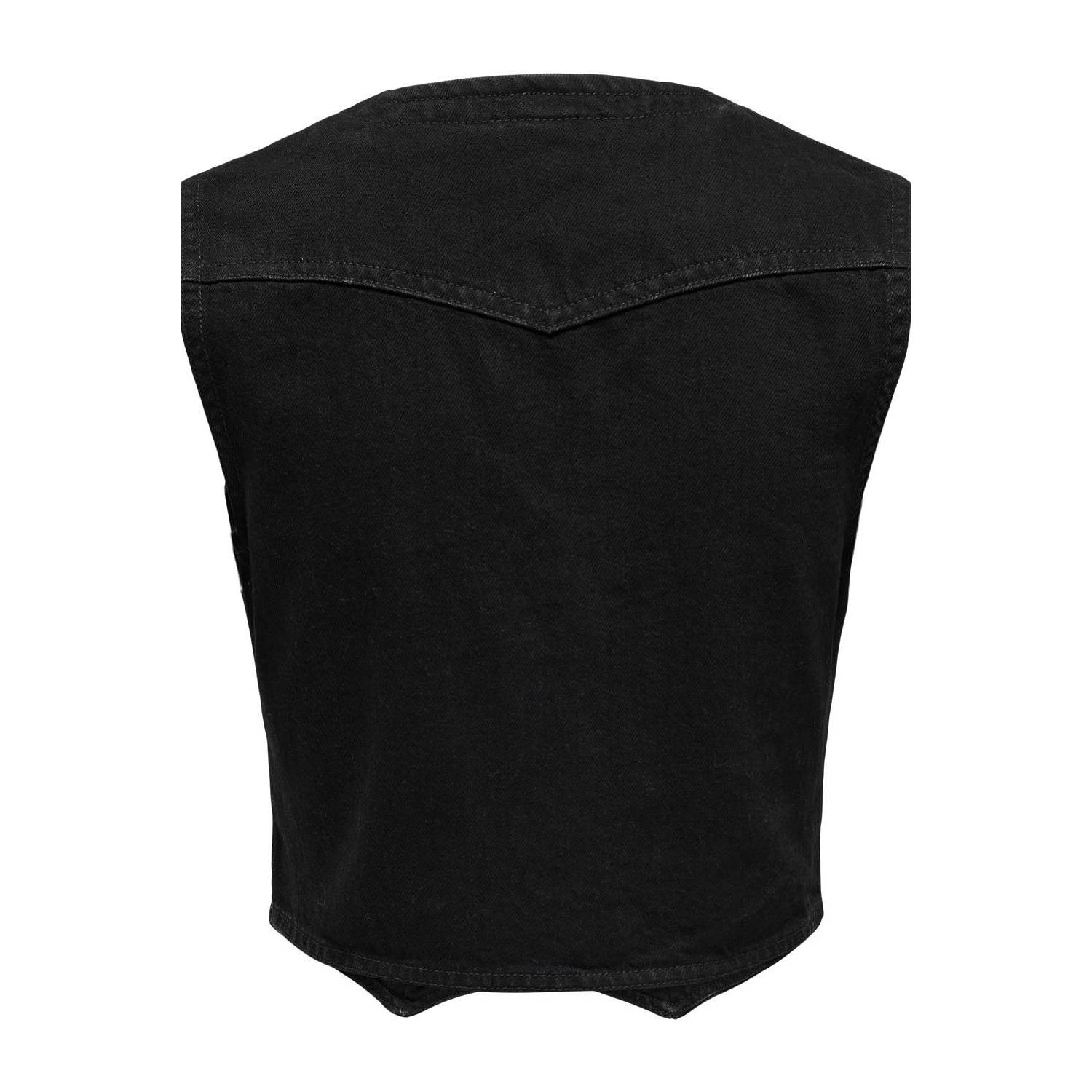JDY gilet CARRY black denim