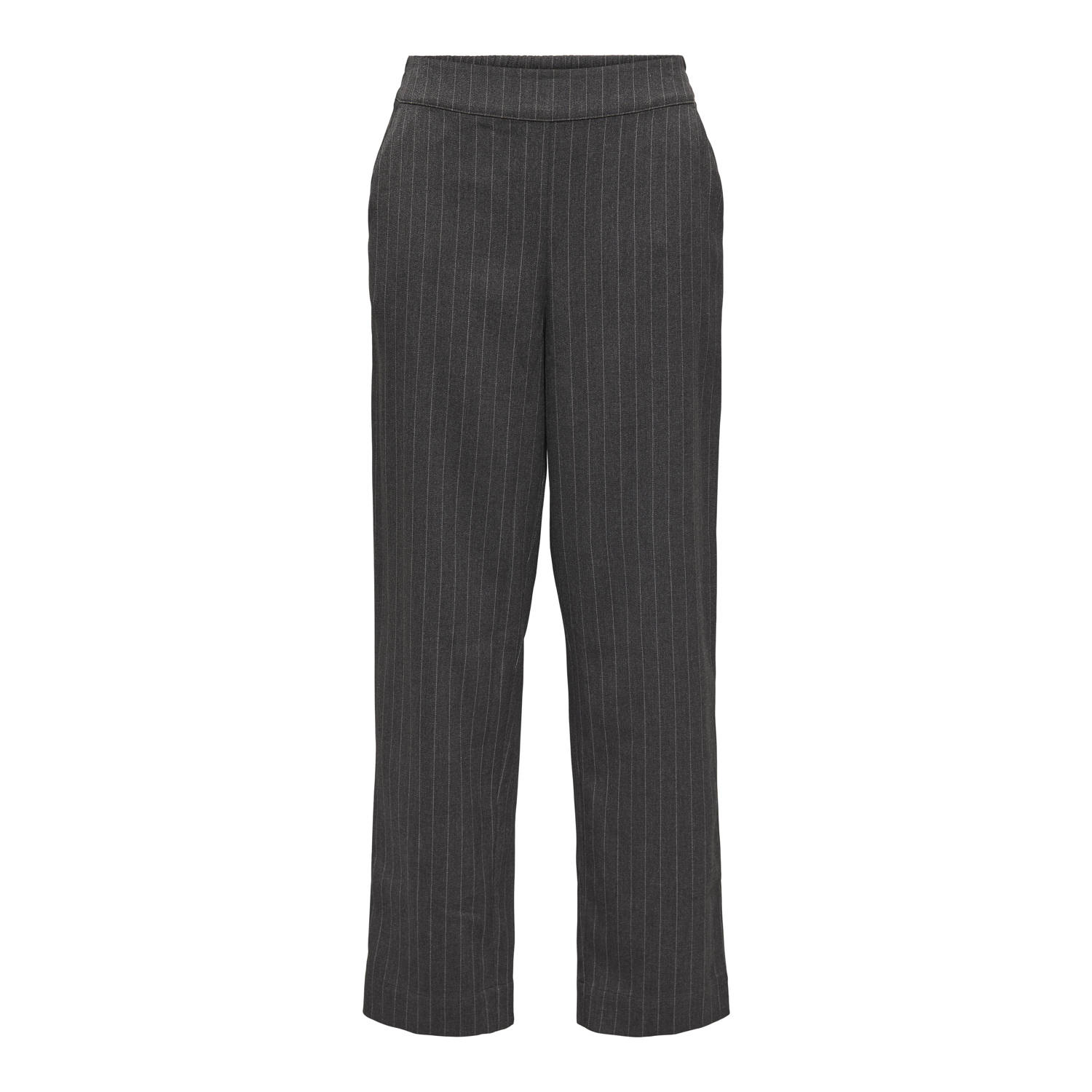 JDY high waist wide leg broek antraciet