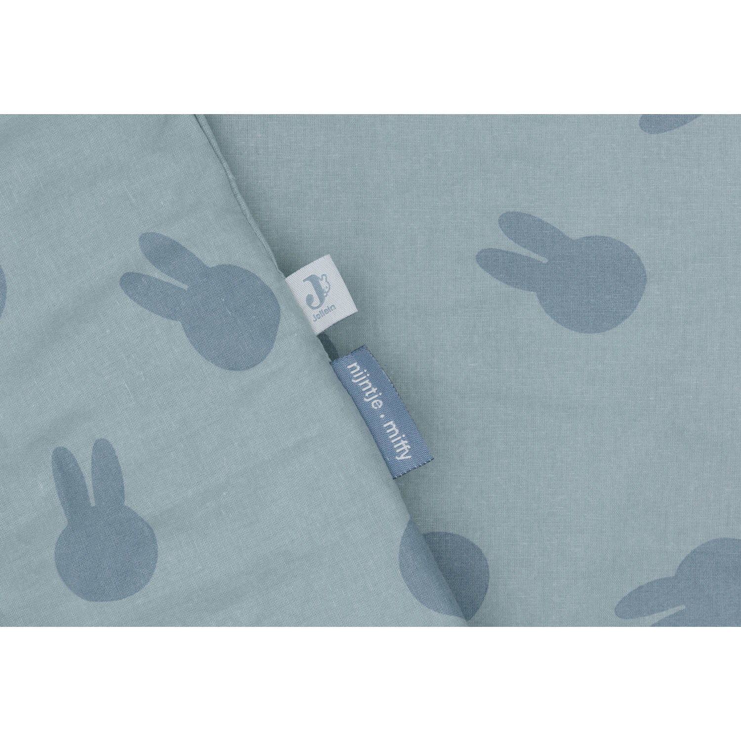 Jollein ledikant dekbedovertrek Miffy Shadow Sea Green