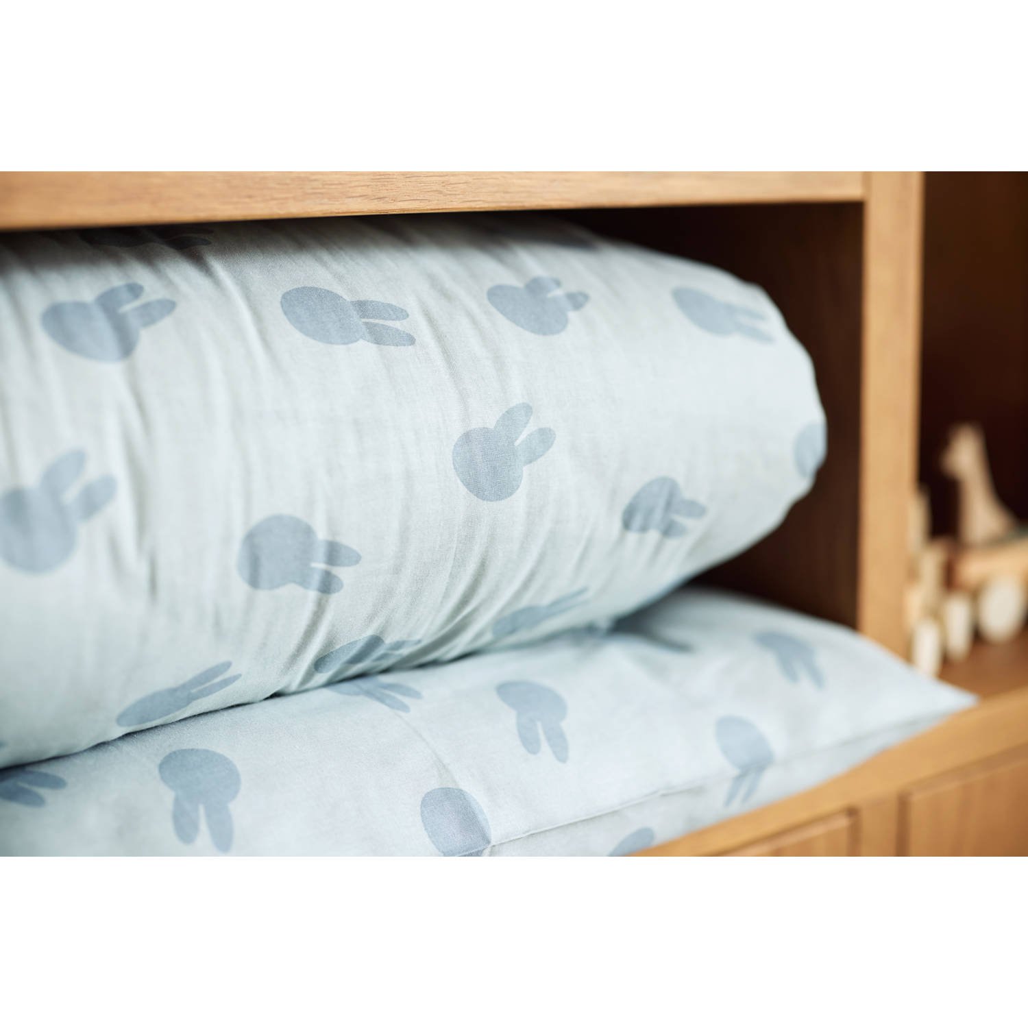 Jollein ledikant dekbedovertrek Miffy Shadow Sea Green