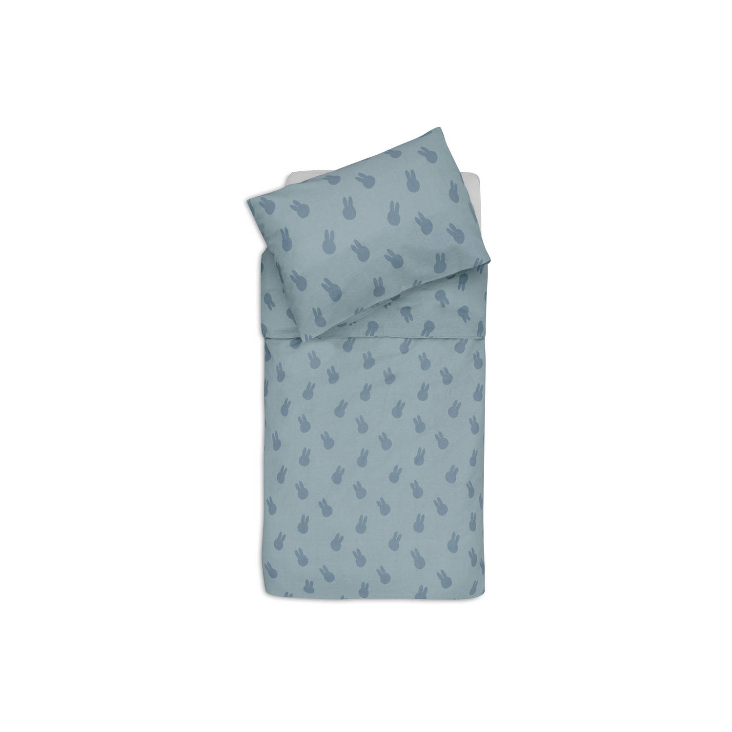 Jollein ledikant dekbedovertrek Miffy Shadow Sea Green