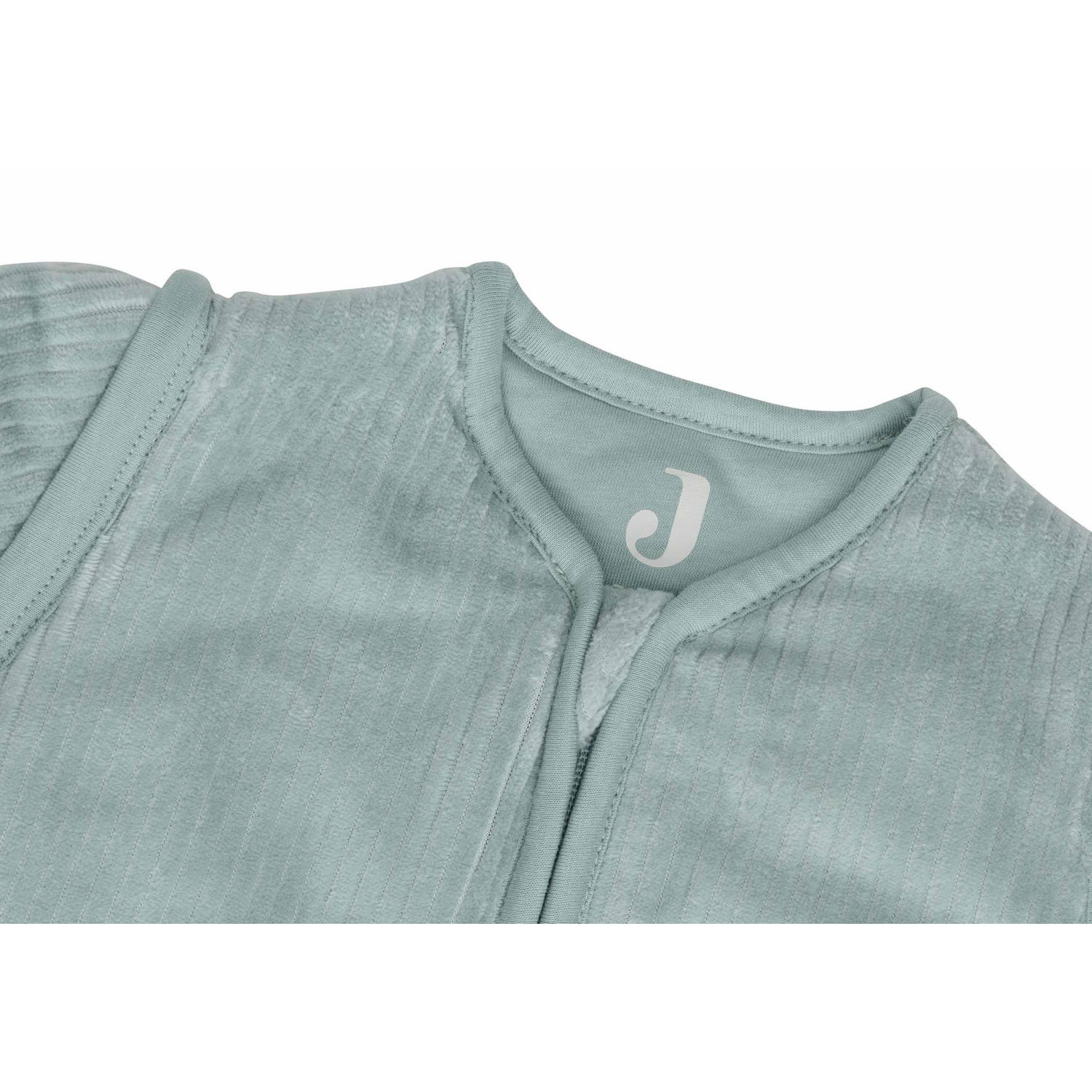 Jollein slaapzak met afritsbare mouw Rib Sea Green