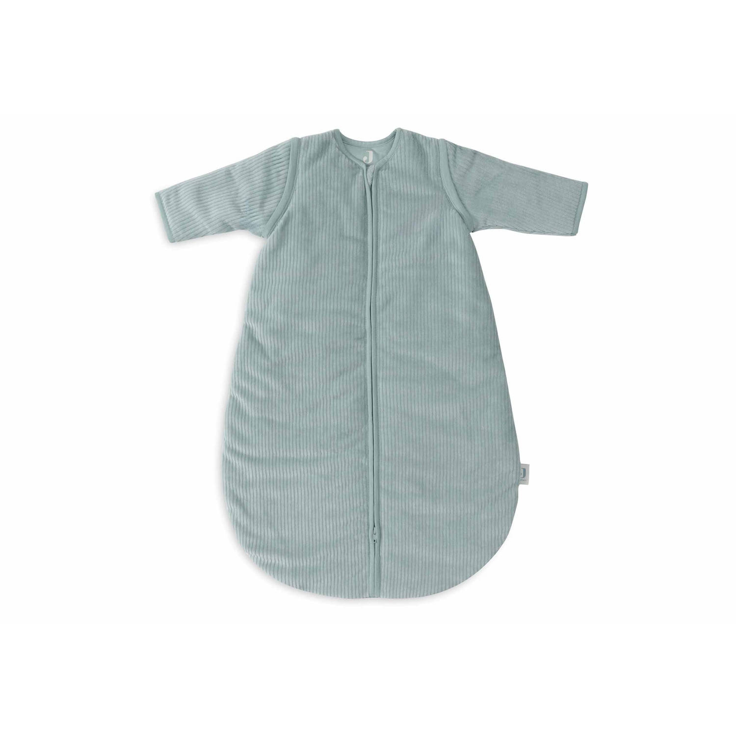 Jollein slaapzak met afritsbare mouw Rib Sea Green