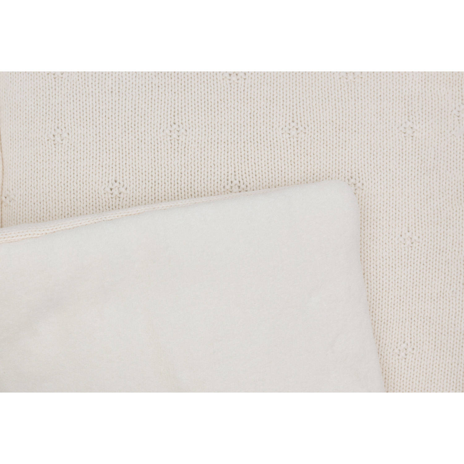 Jollein rechthoekig boxkleed Cosy Knit Ivory