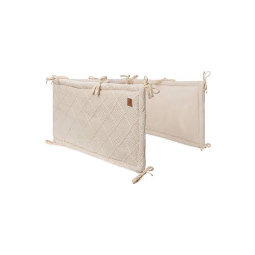 Jollein boxbumper Check Knit - Oatmeal afbeelding