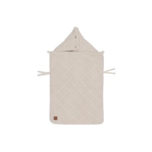 voetenzak groep 0+ 3/5 punts Check Knit - Oatmeal