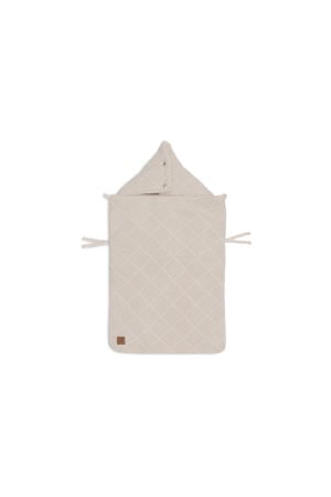 voetenzak groep 0+ 3/5 punts Check Knit - Oatmeal