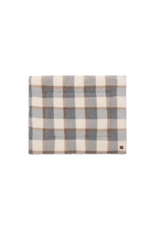 rechthoekig boxkleed Check Boucle