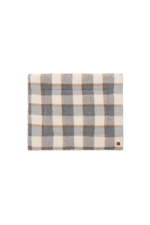 rechthoekig boxkleed Check Boucle