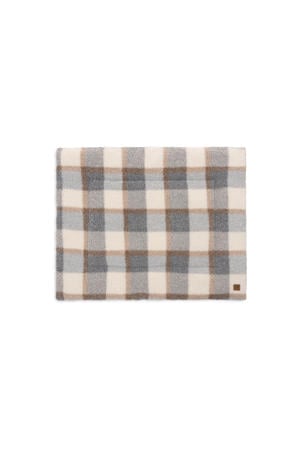 rechthoekig boxkleed Check Boucle