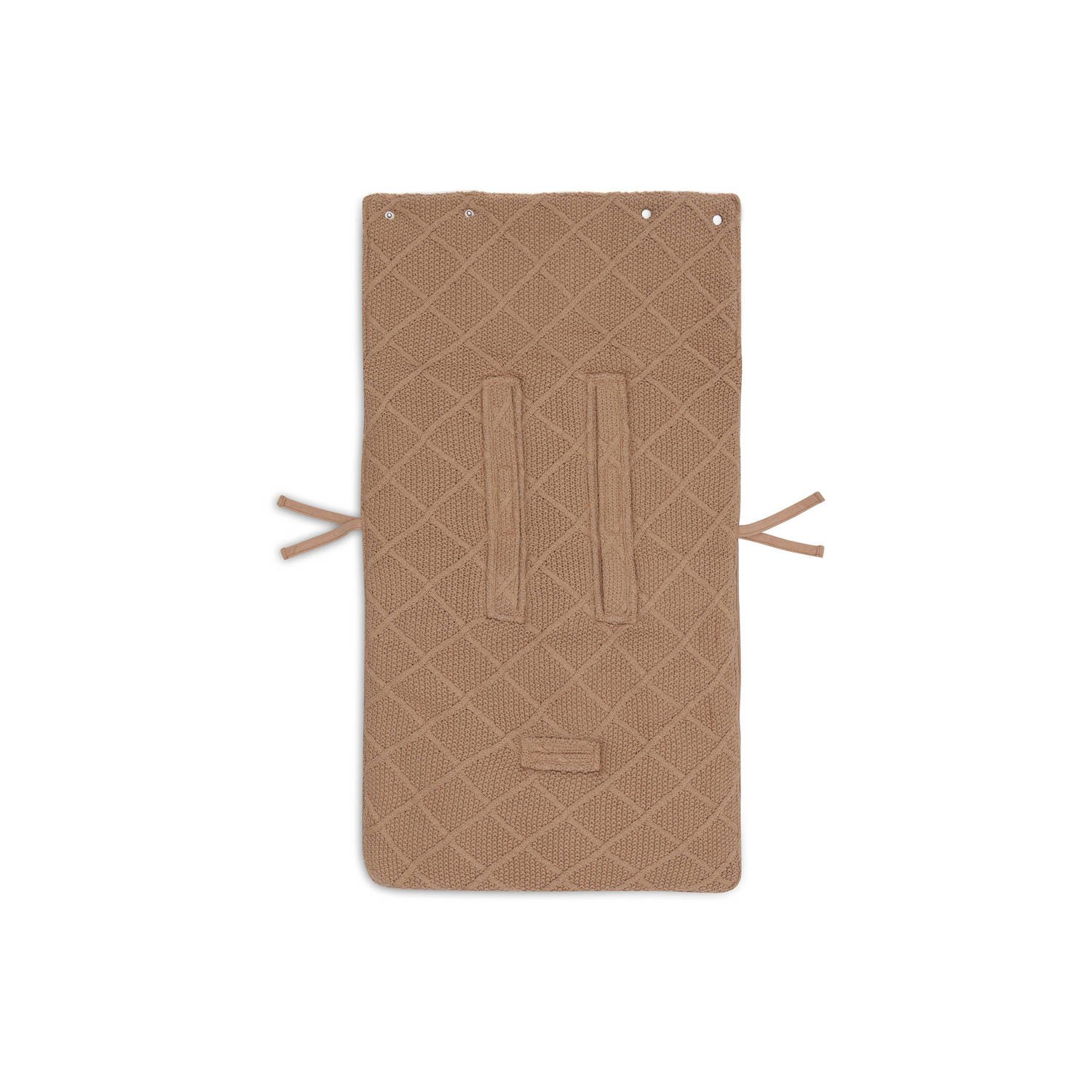 Jollein voetenzak groep 0+ 3 5 punts Check Knit Biscuit