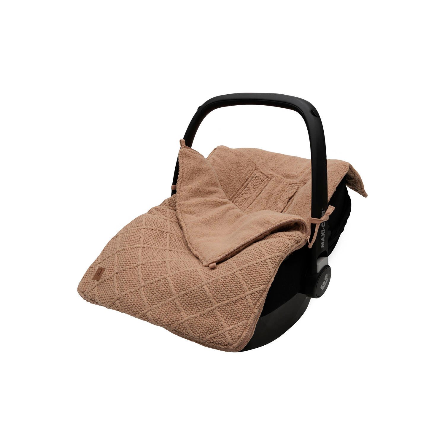 Jollein voetenzak groep 0+ 3 5 punts Check Knit Biscuit