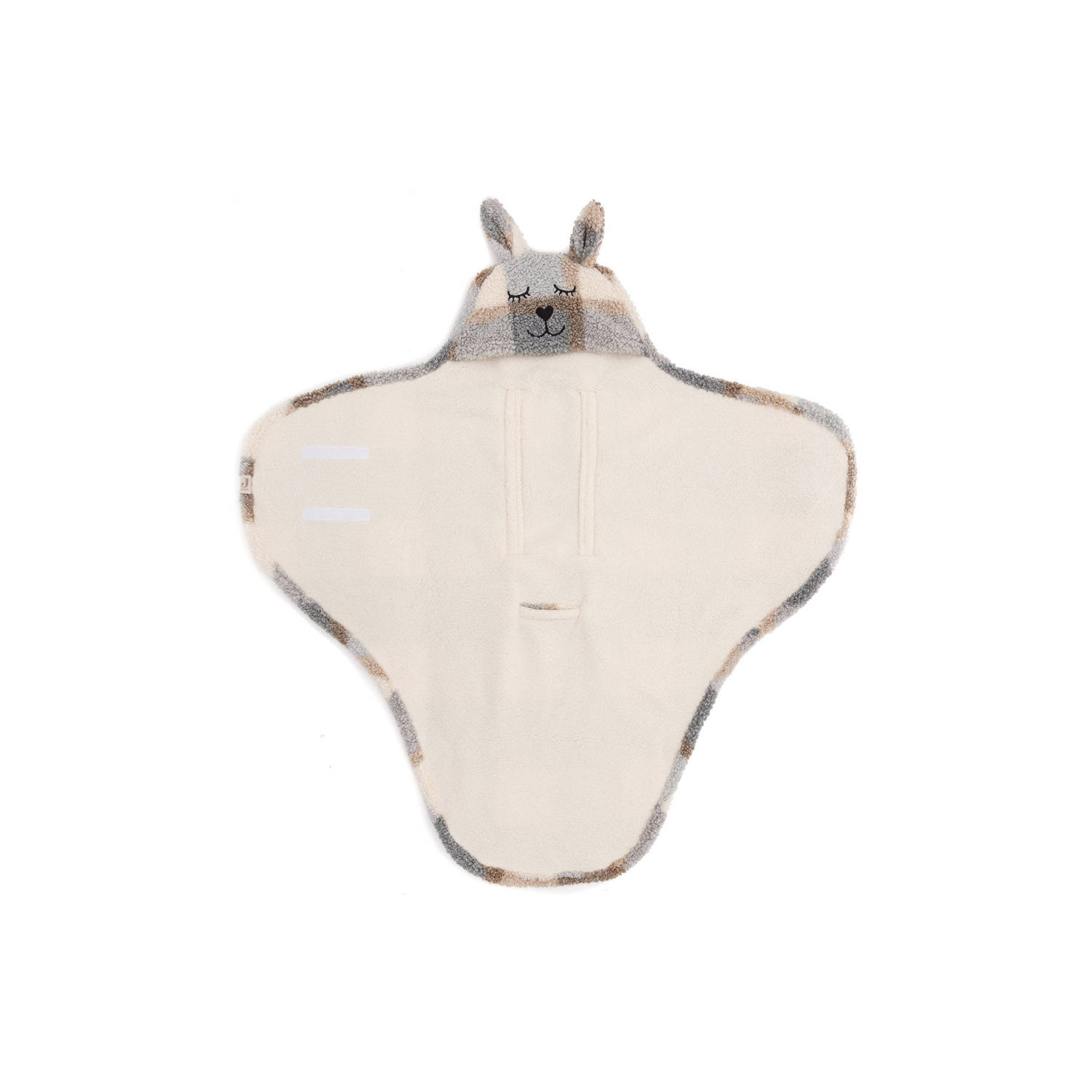 Jollein wikkeldeken Bunny Check Boucle
