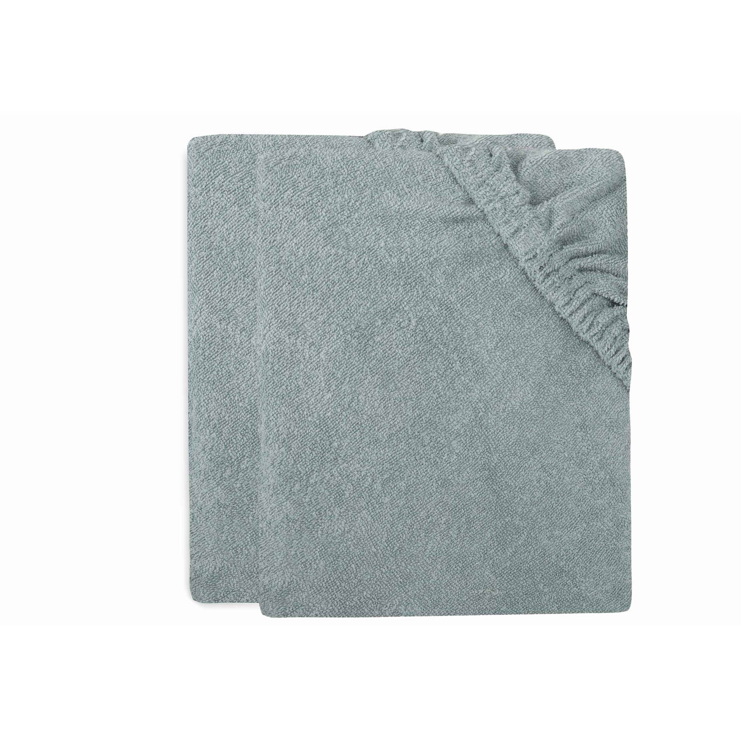 Jollein badstof aankleedkussenhoes set van 2 Sea Green