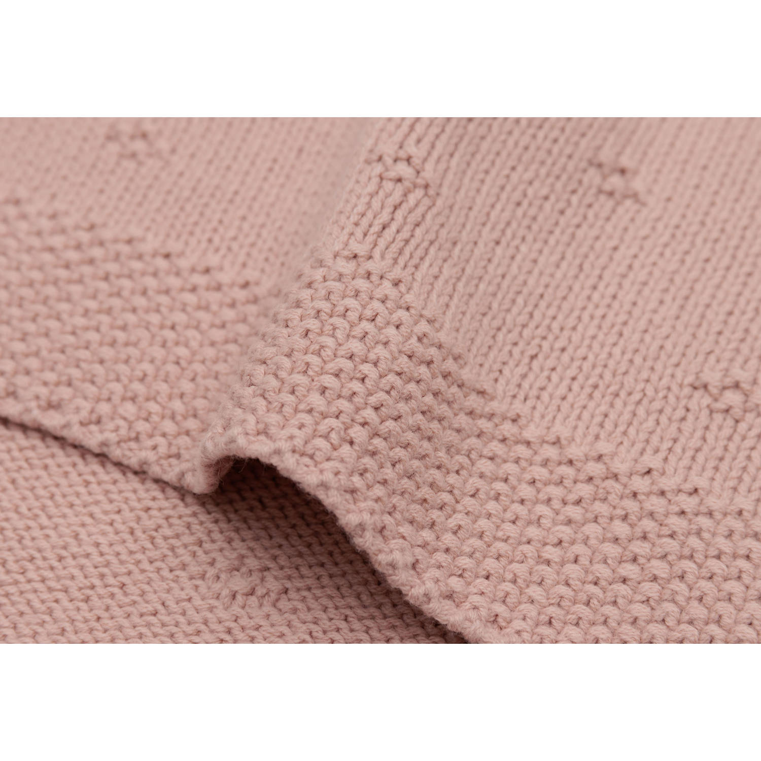 Jollein ledikantdeken Cosy Knit Wild Rose
