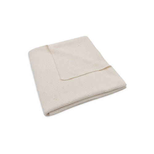Jollein ledikantdeken Cosy Knit - Ivory afbeelding
