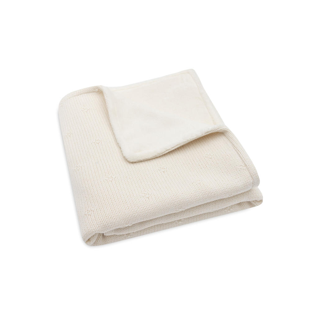 Deken Wieg Jollein 75x100 Cosy Knit Velvet Ivory Deken Wieg Jollein 75x100 Cosy Knit Velvet Ivory