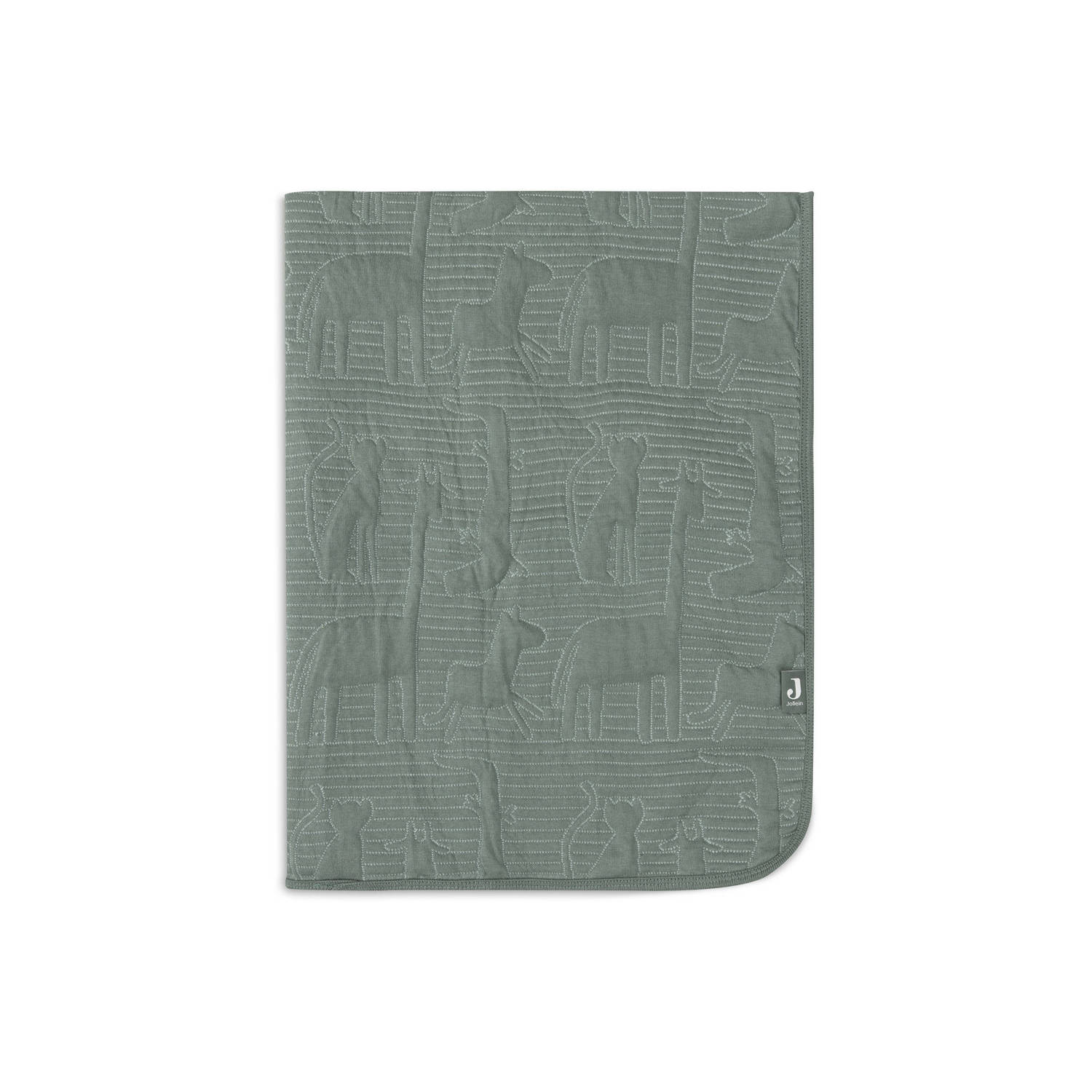 Jollein reversible ledikantdeken Jungle Jambo Ash Green Laurel