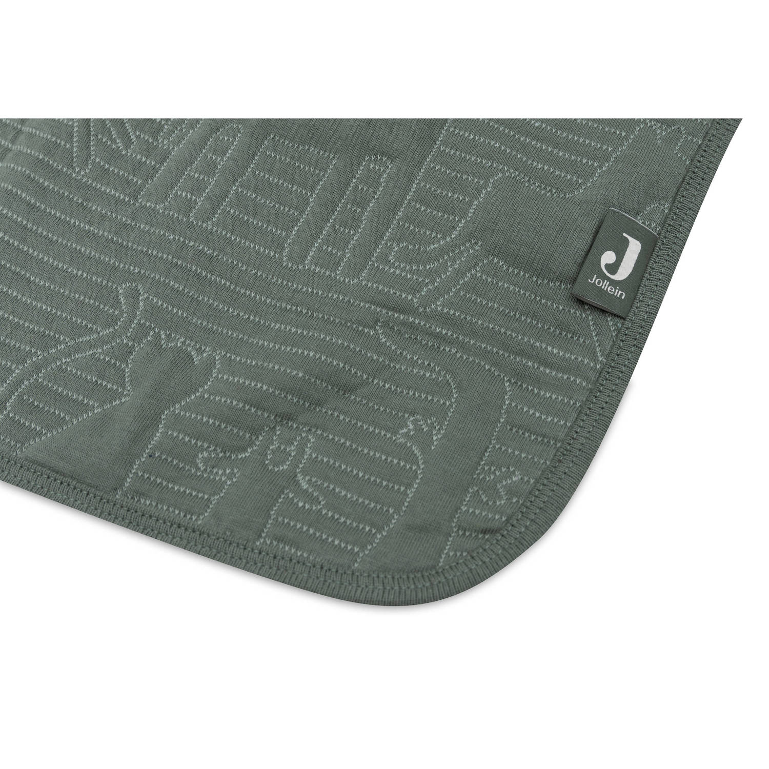 Jollein reversible ledikantdeken Jungle Jambo Ash Green Laurel