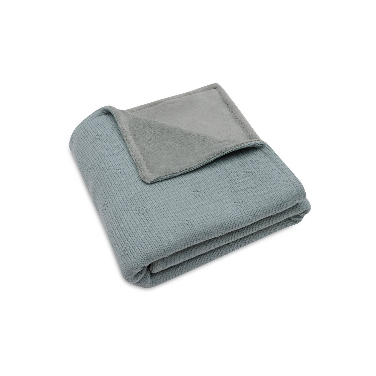 Jollein wiegdeken Cosy Knit Sea Green Velvet