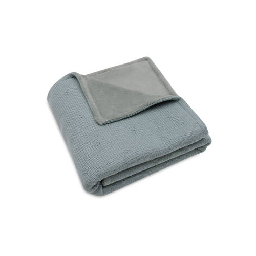 Jollein wiegdeken Cosy Knit Sea Green/Velvet afbeelding