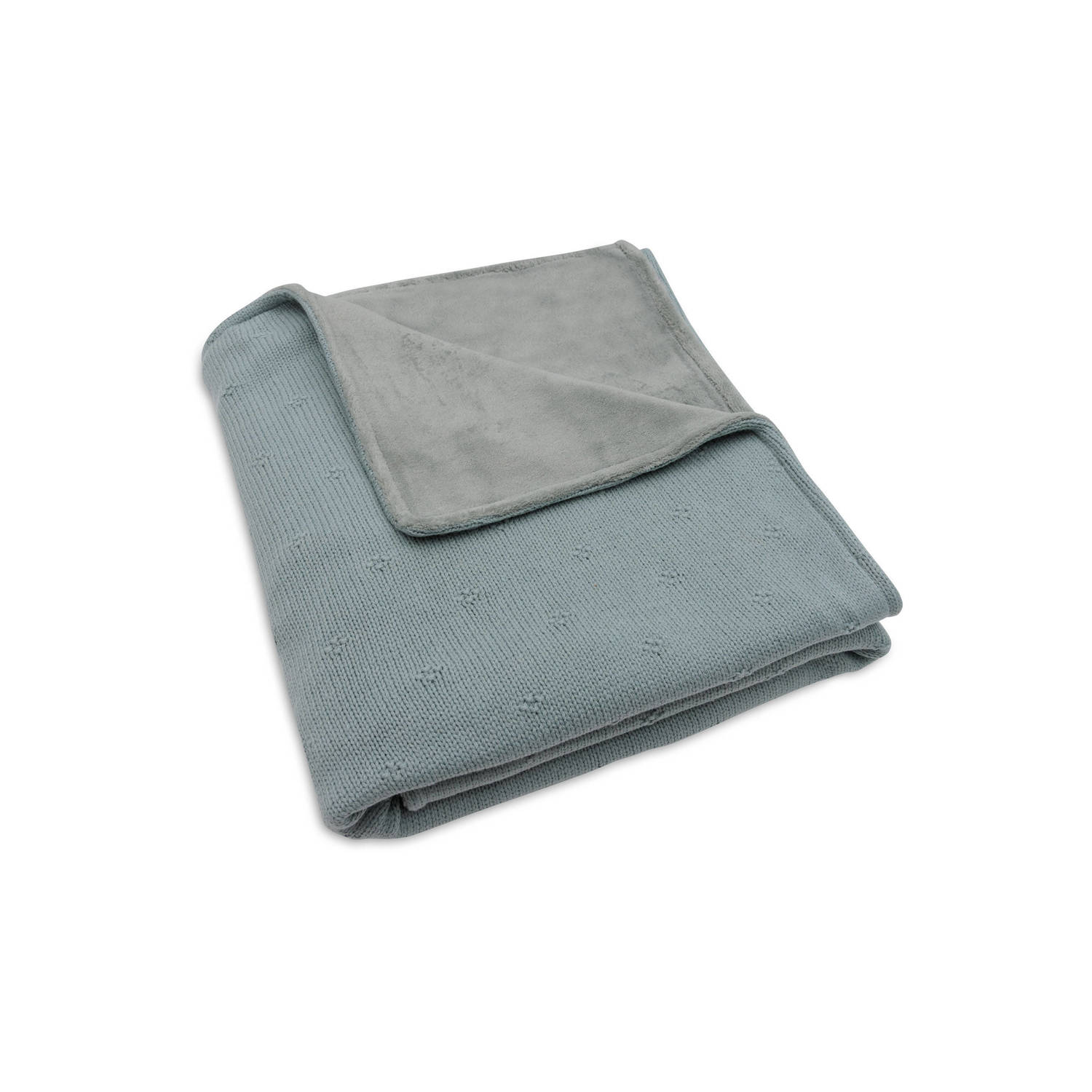 Jollein Deken Ledikant 100x150cm Cosy Knit Sea Green Velvet