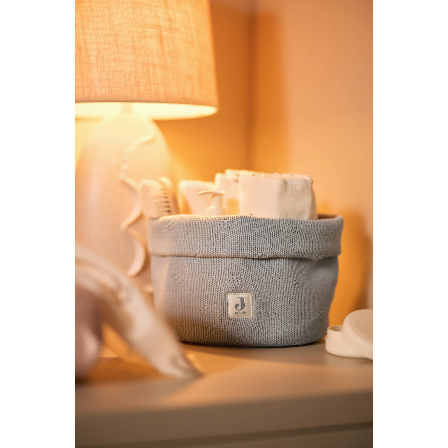 Jollein commodemandje Cosy Knit Sea Green