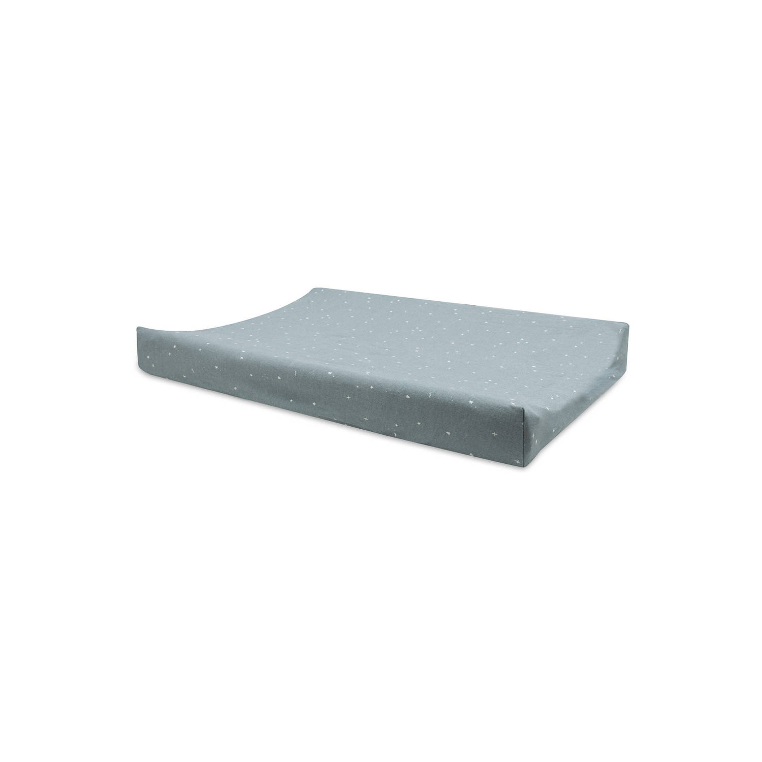 Jollein jersey aankleedkussenhoes Twinkling Sea Green