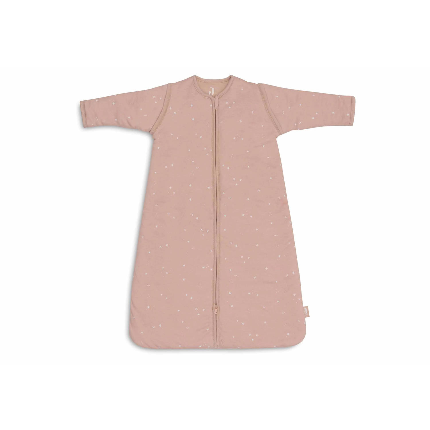 Jollein slaapzak met afritsbare mouw Twinkling Wild Rose