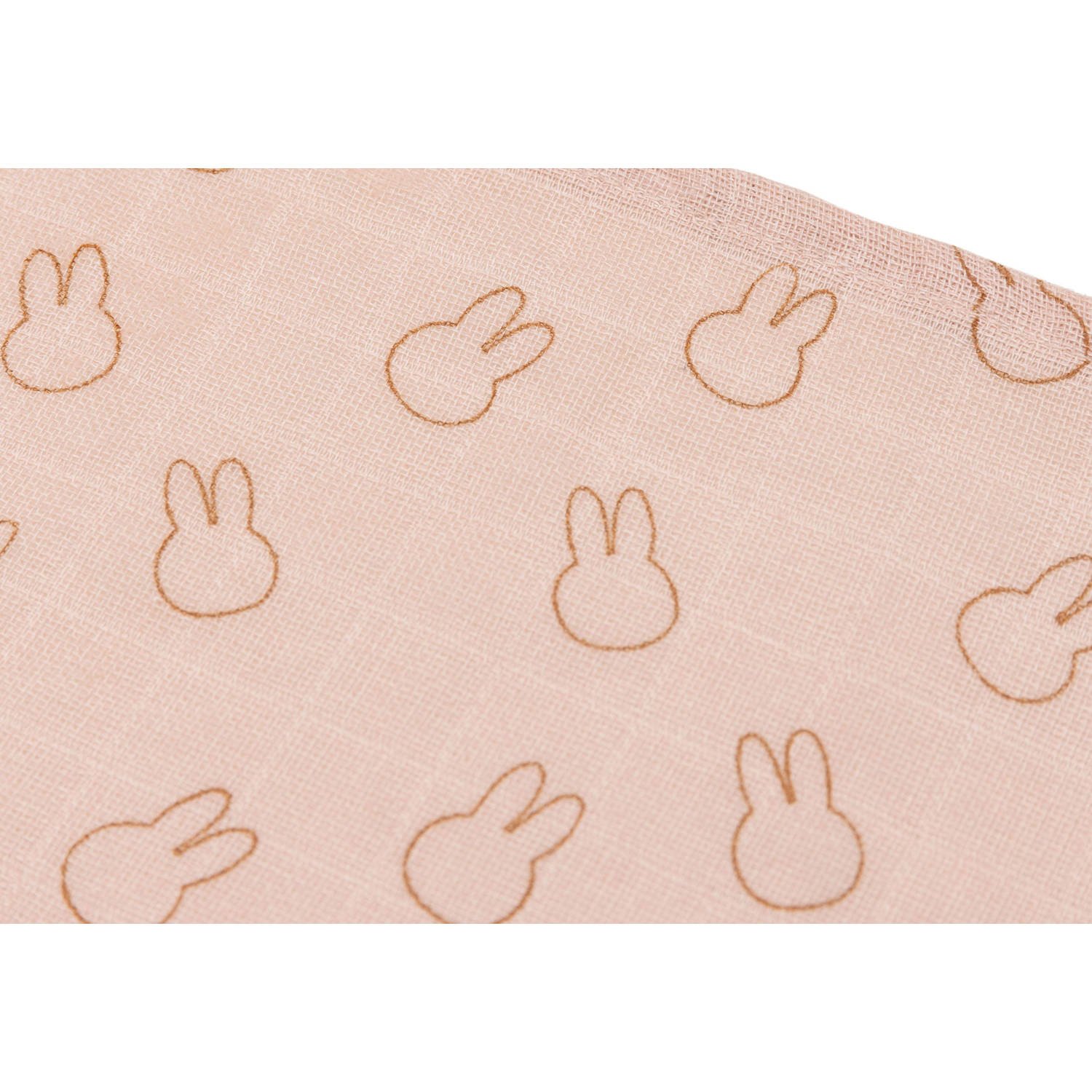 Jollein hydrofiele doek small set van 3- Miffy Silhouettes Wild Rose