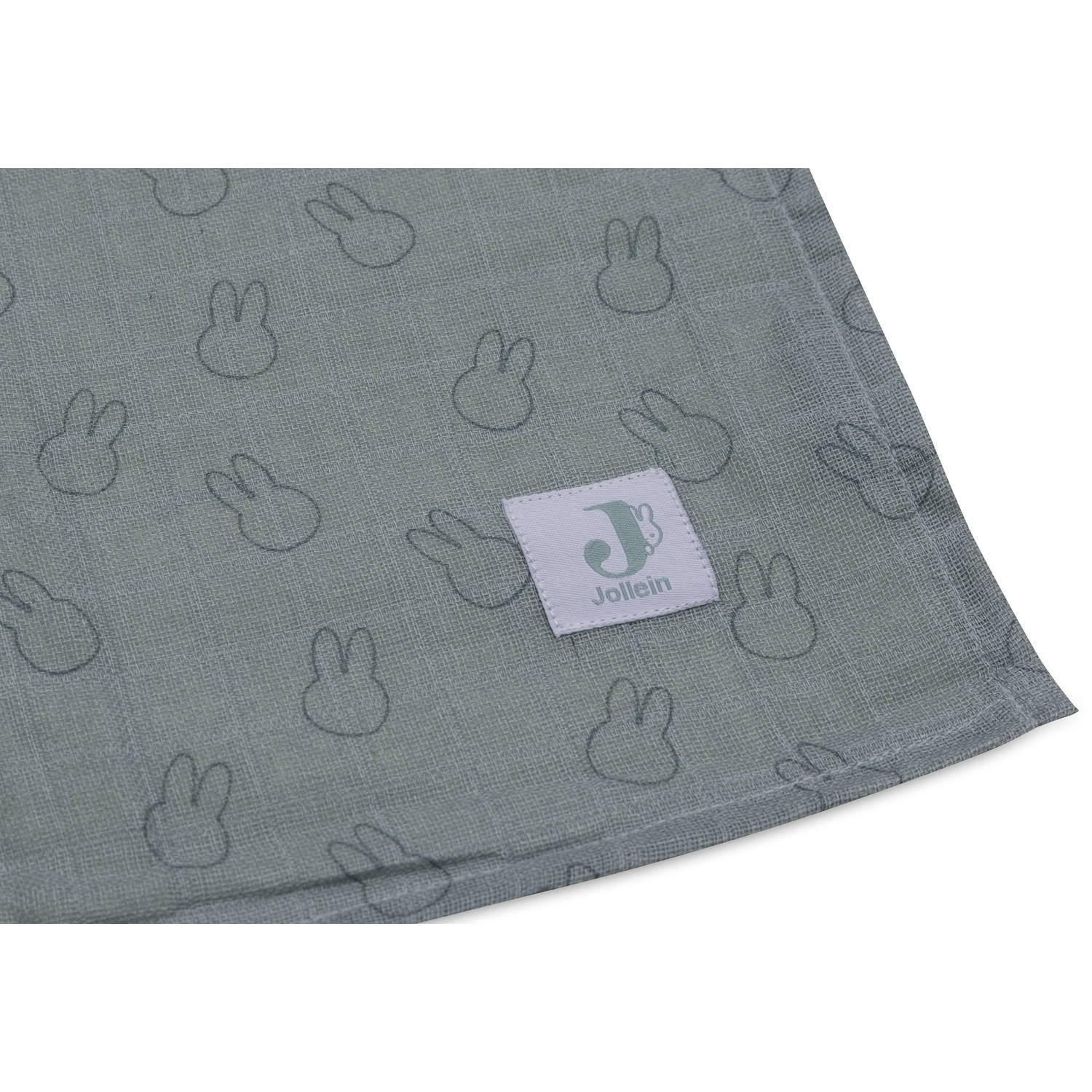 Jollein hydrofiele doek large Miffy Silhouettes set van 2 Sea Green