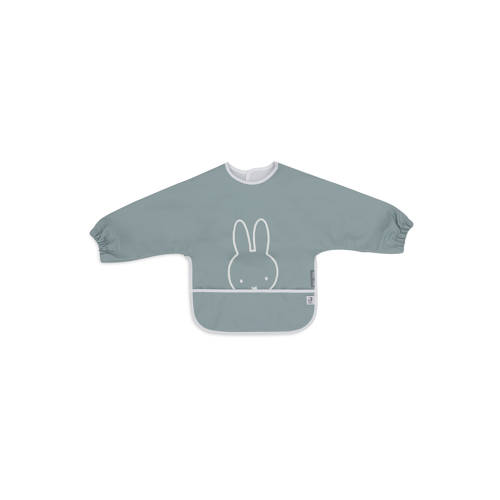 Jollein waterproof slab met mouw Miffy Peekaboo - Sea Green afbeelding