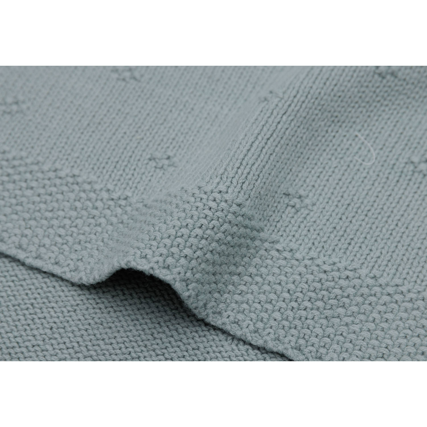 Jollein ledikantdeken Cosy Knit Sea Green