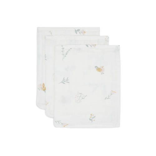 Jollein hydrofiel washandje - set van 3 Lovely Birds afbeelding