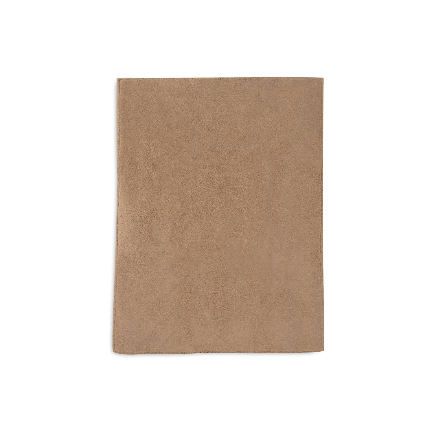 Jollein ledikant deken Check Knit Biscuit Teddy Fleece