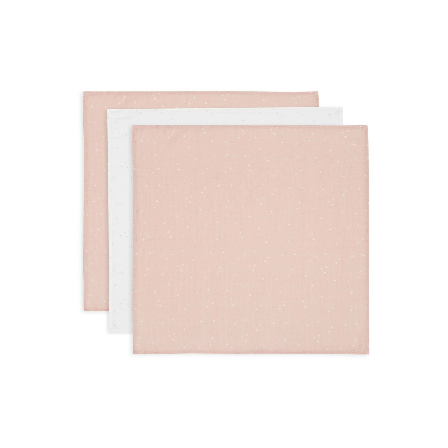 Jollein hydrofiele doek small Twinkling Wild Rose set van 3