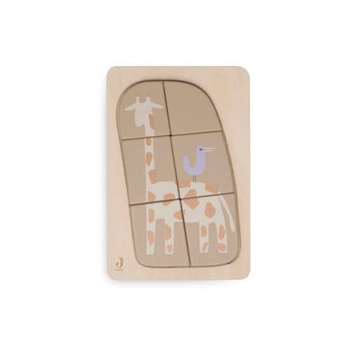 Jollein houten puzzel Jungle Jambo - Giraffe afbeelding