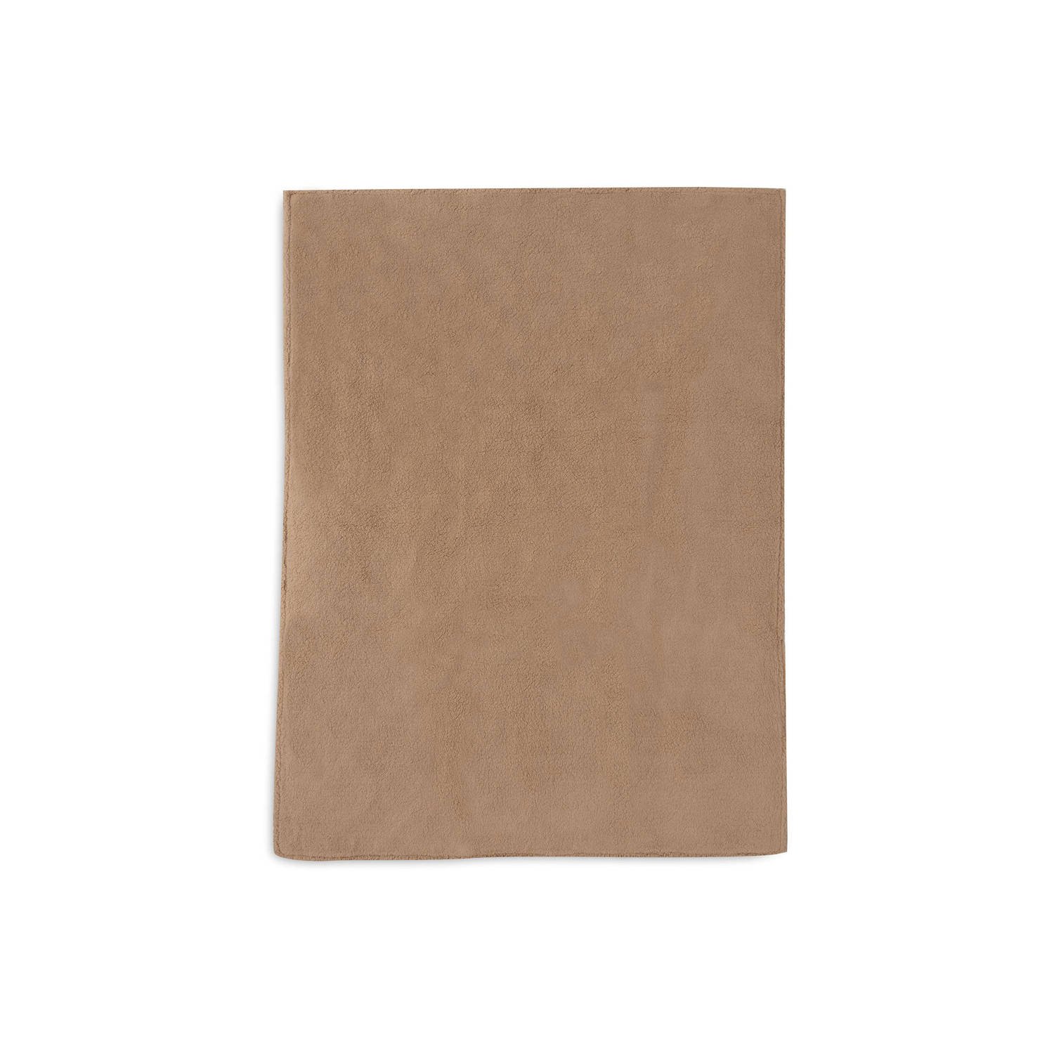 Jollein wiegdeken Check Knit Biscuit Teddy Fleece