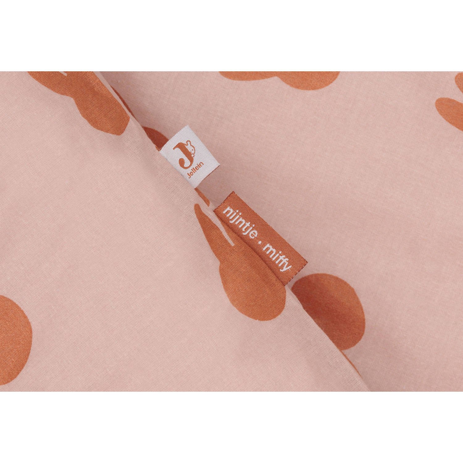 Jollein ledikant dekbedovertrek met sloop Miffy Shadow Wild Rose
