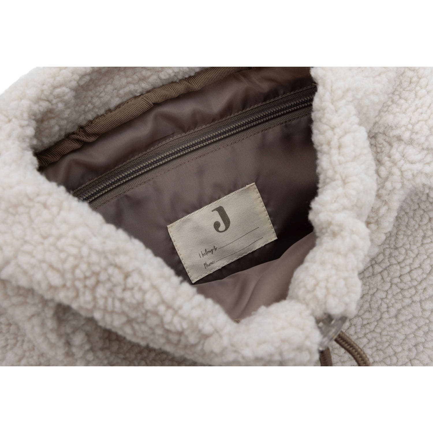Jollein rugtasje Colourblock Naturel