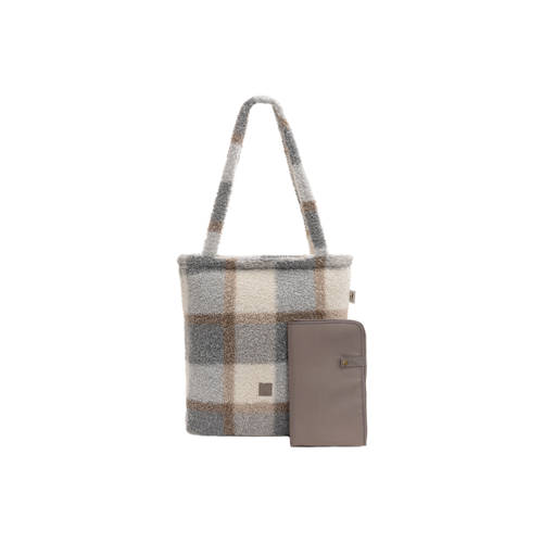 Jollein luiertas Shopper Check - Boucle afbeelding