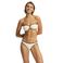 Seafolly Beach Bound voorgevormde strapless bandeau bikinitop ecru/zwart