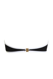 thumbnail: Seafolly Beach Bound voorgevormde strapless bandeau bikinitop zwart/ecru
