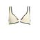 Seafolly Beach Bound voorgevormde bikinitop ecru/zwart