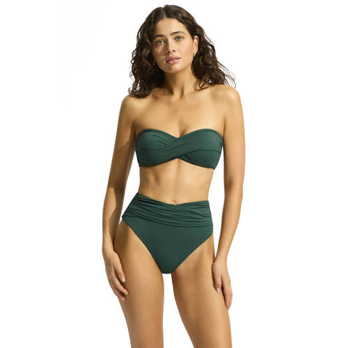 Seafolly Collective high waist bikinibroekje donkergroen afbeelding