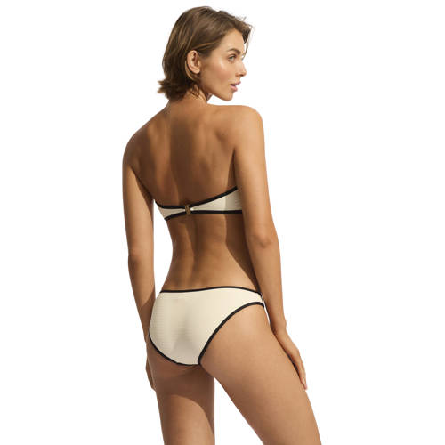 Seafolly Beach Bound bikinibroekje ecru/zwart afbeelding